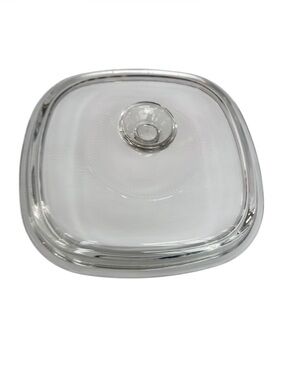 Vintage Pyrex Clear Glass Lid A-9-C fits 2 & 3 qt & 9" Corning Ware Casseroles